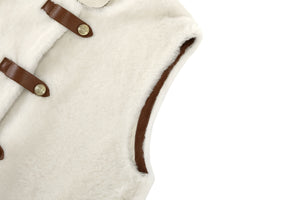 GILET PEAU LAINEE