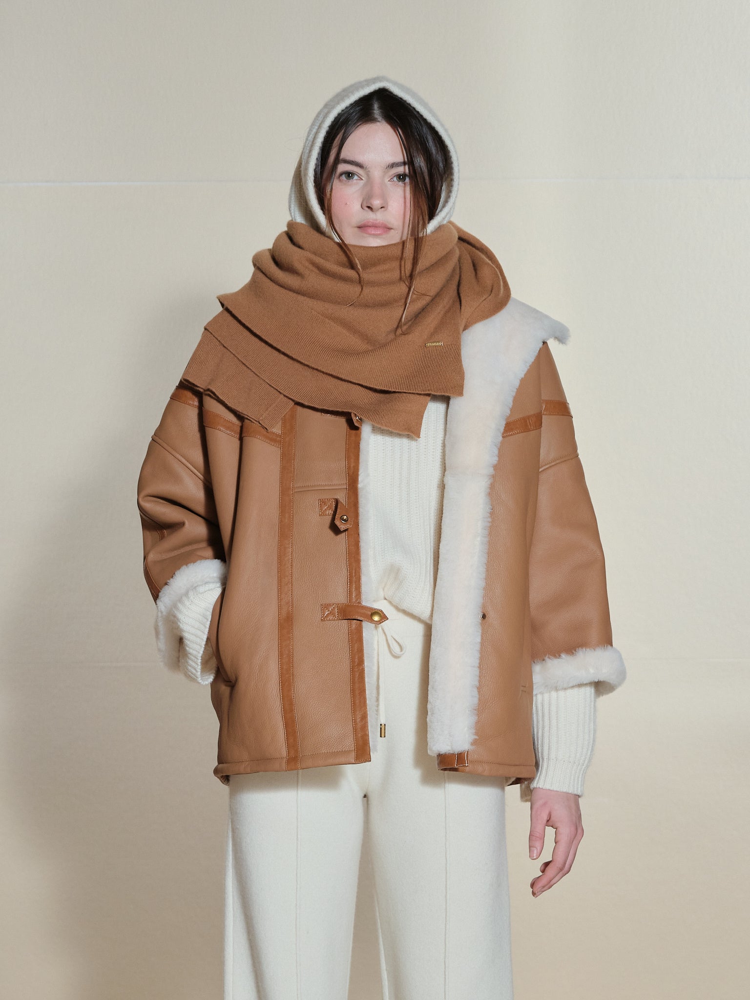 VESTE PEAU LAINEE